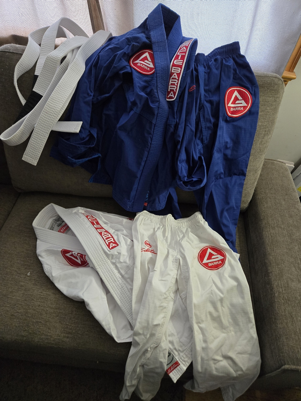 Boys Gracie Barra Brazilian Jiu-Jitsu Gi Set in Navy & White